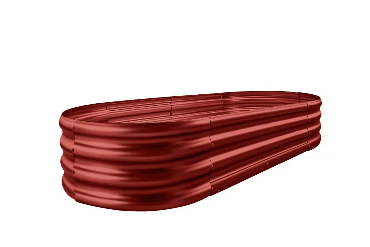 Land Guard Galvanized Raised Garden Bed Kit, Galvanized Planter Garden Boxes Outdoor, Oval Large Metal for Vegetables…………